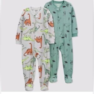 Carter's Just One You 2 Pack Toddler Boys fleece Footed Pajamas